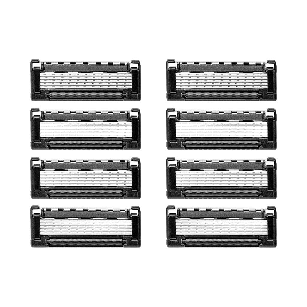 King of Shaves 5-Blade Razor Replacement Razor Blades x 8 - NO Razor Handle NOT Compatible with AZOR 4 or 5