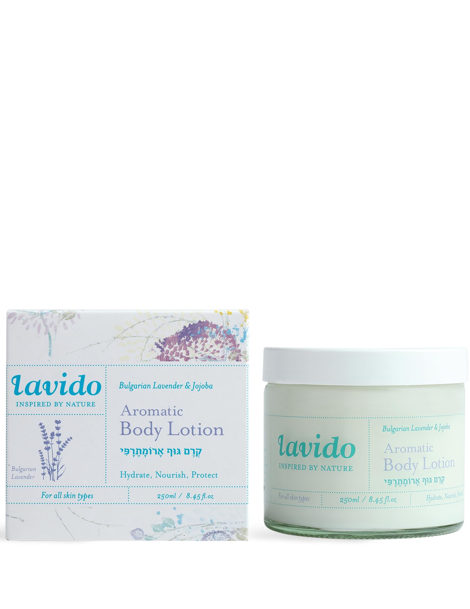 Lavido Natural Bulgarian Lavender and Avocado Oil Aromatic Body Lotion 8.45 fl. oz/250ml