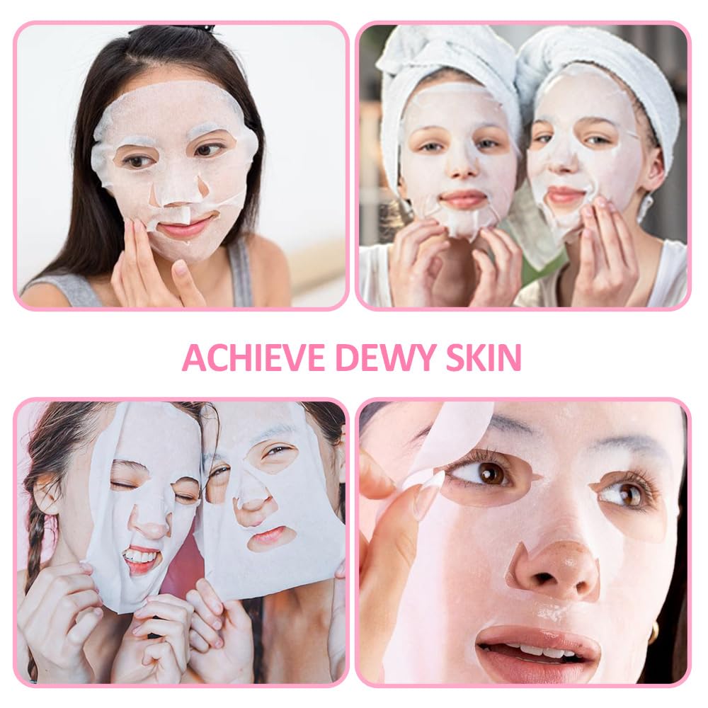 Kaely 10 Pack Variety Sheet Masks, Spa Party Face Masks for Kids Teens Skincare Set, Girls Night Facial Masks Skin Care, Moisturize Soothe for All Skin Types, Birthday Christmas Gifts, Set01