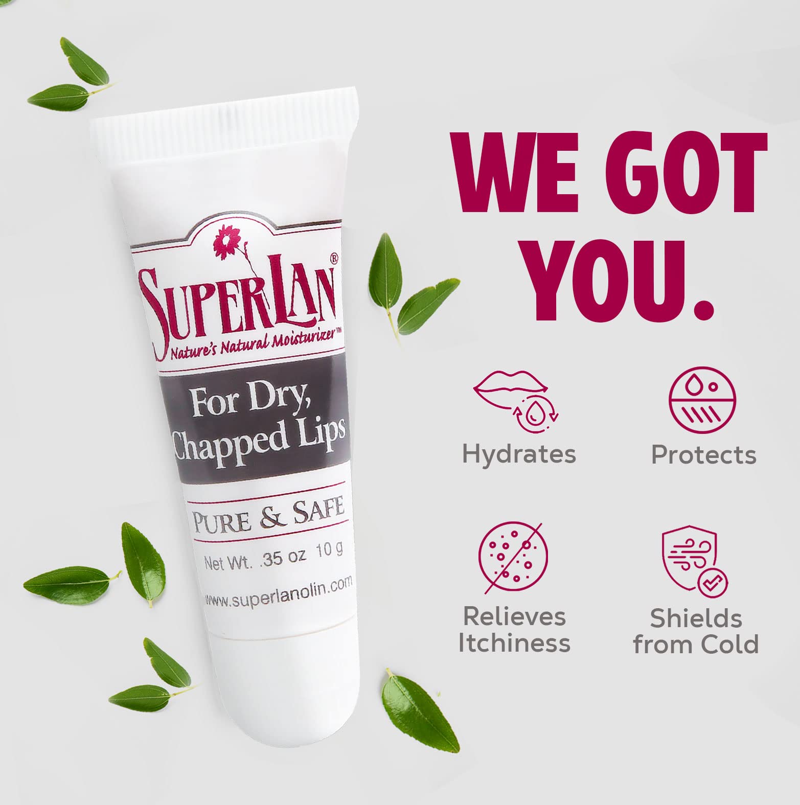 Superlan Ultra Medical Pure Grade Refined Kosher Lanolin for Chapped Lips