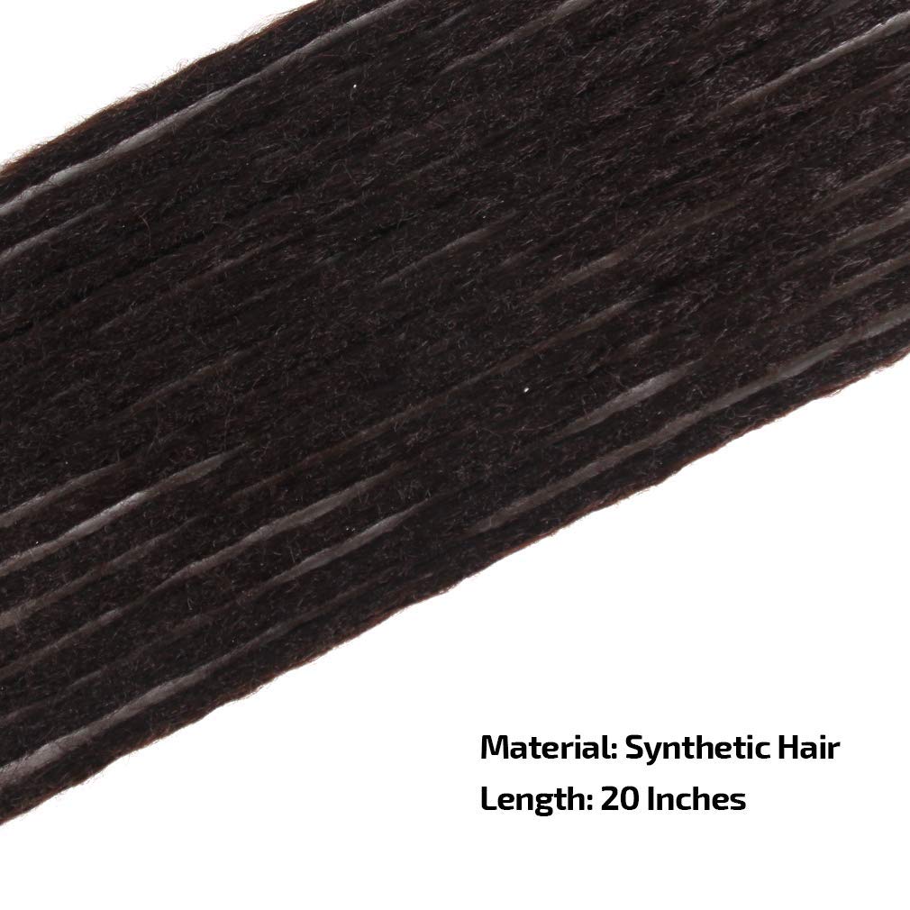 Aosome Dreadlock Extensions 20 Handmade Synthetic Dreads Crochet Reggae Hair Extensions 20pcs/pack