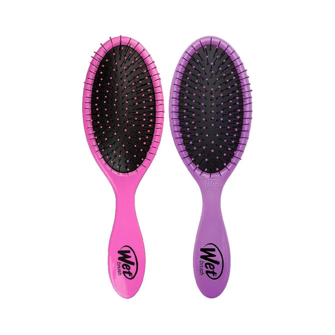 Wet Brush 2 Piece Original Detangler Hair Brush, Pink and Purple