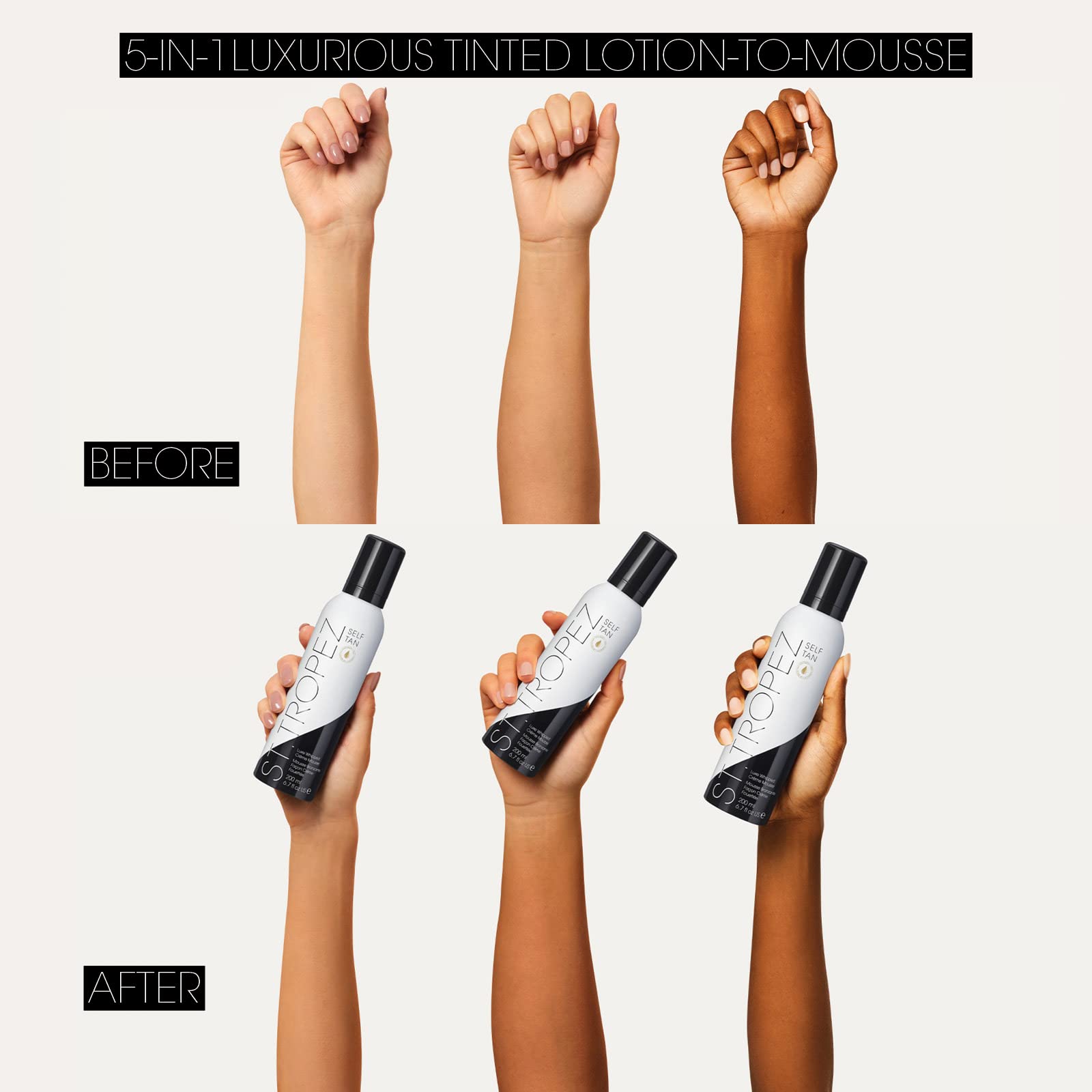 St.Tropez Tan Luxe Whipped CrÃƒ¨me Mousse 200ml I Skincare Self Tanner I Fake Tan