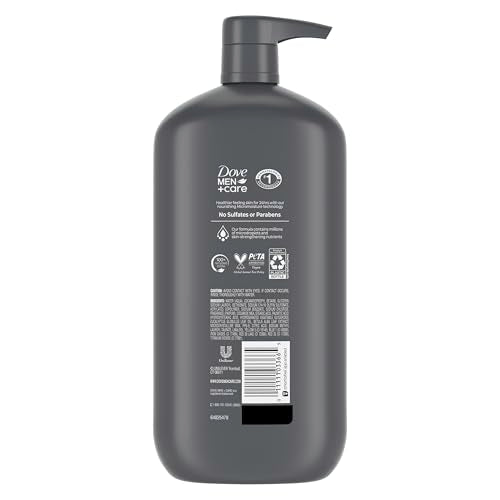 Dove Men+Care Relaxing Blue Eucalyptus + Birch 3 Count Body and Face Wash with 24-Hour Nourishing Micromoisture Technology Body Wash for Men 30 oz
