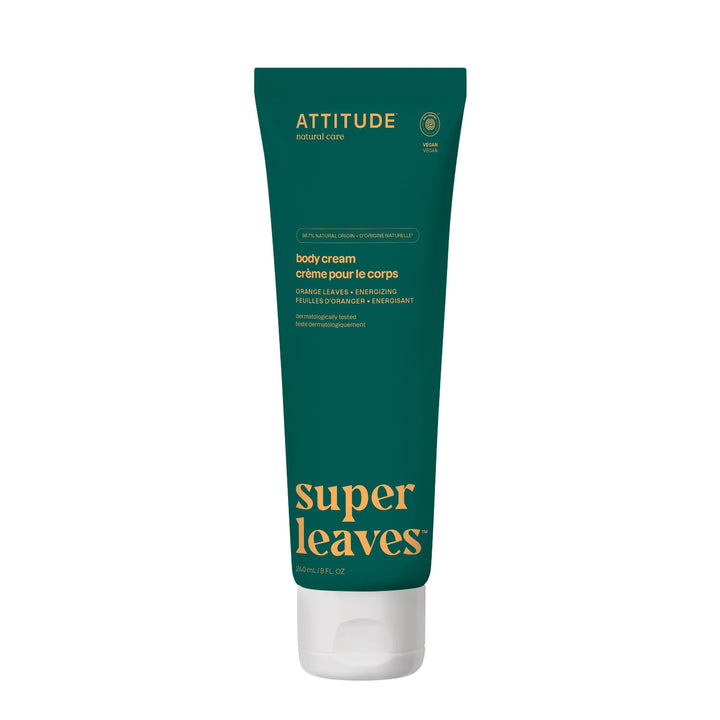 Natural Body Cream, Energizing 8.1 Oz by Attitude