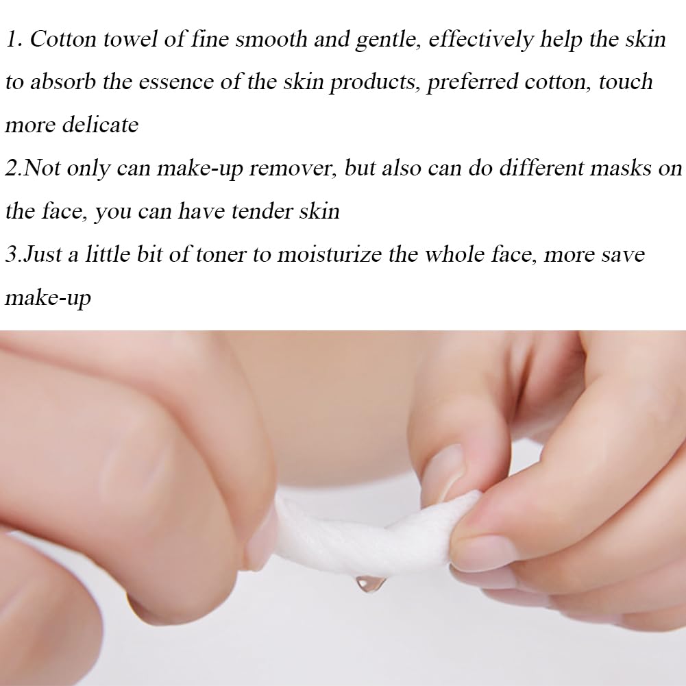 1 Roll White Non-woven Fabric Disposable Face Towel Soft Facial Towelette Makeup Remover Wet Dry Wipes Thick Comfortable Cotton Cosmetic Pads