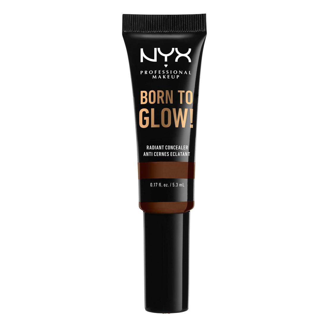 NYX PROFESSIONAL MAKEUP Born To Glow Radiant Concealer, Medium Coverage - Deep Walnut