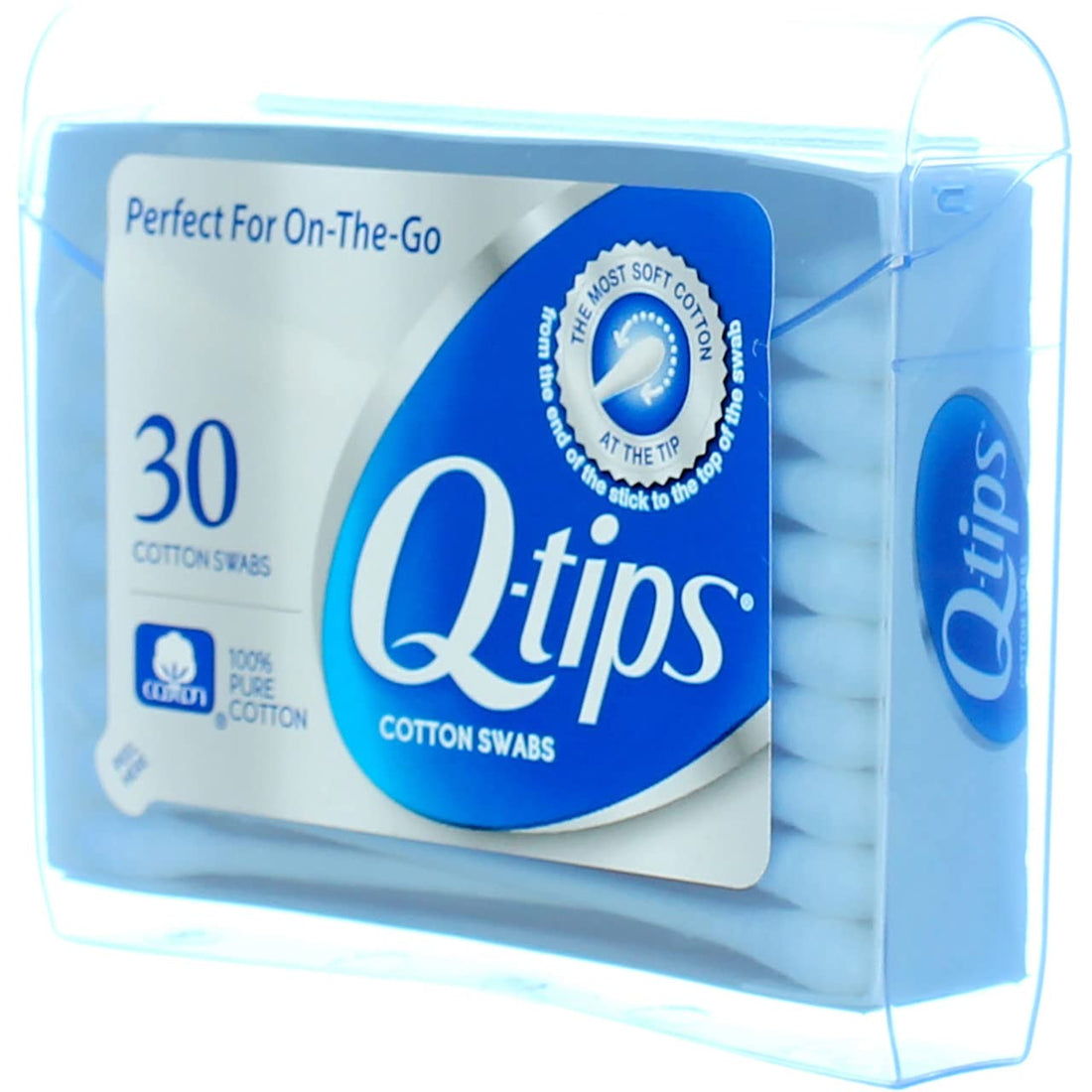 2 X Q Tips Cotton Swabs Purse Pack For Makeup Application - 30 Ea