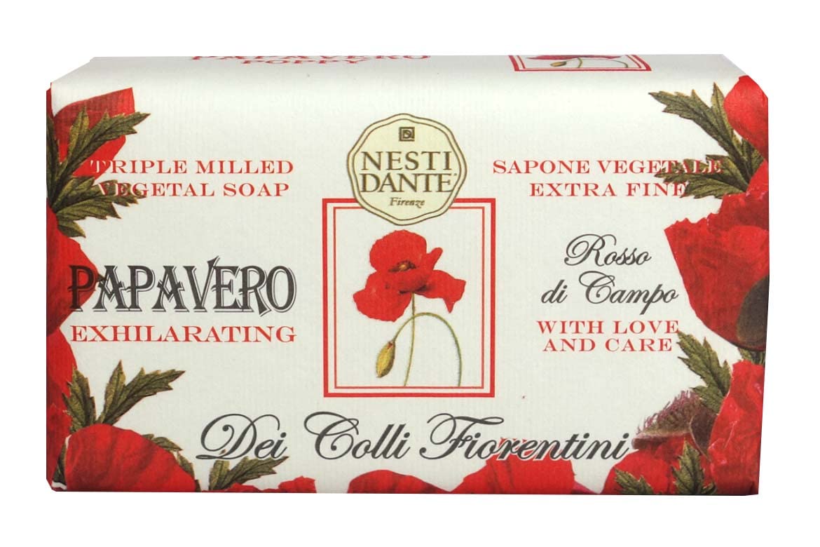 Nesti Dante Dei Colli Fiorentini Triple Milled Vegetal Soap - Poppy 250g/8.8oz