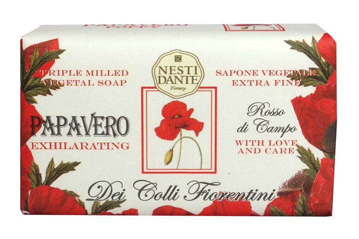 Nesti Dante Dei Colli Fiorentini Triple Milled Vegetal Soap - Poppy 250g/8.8oz