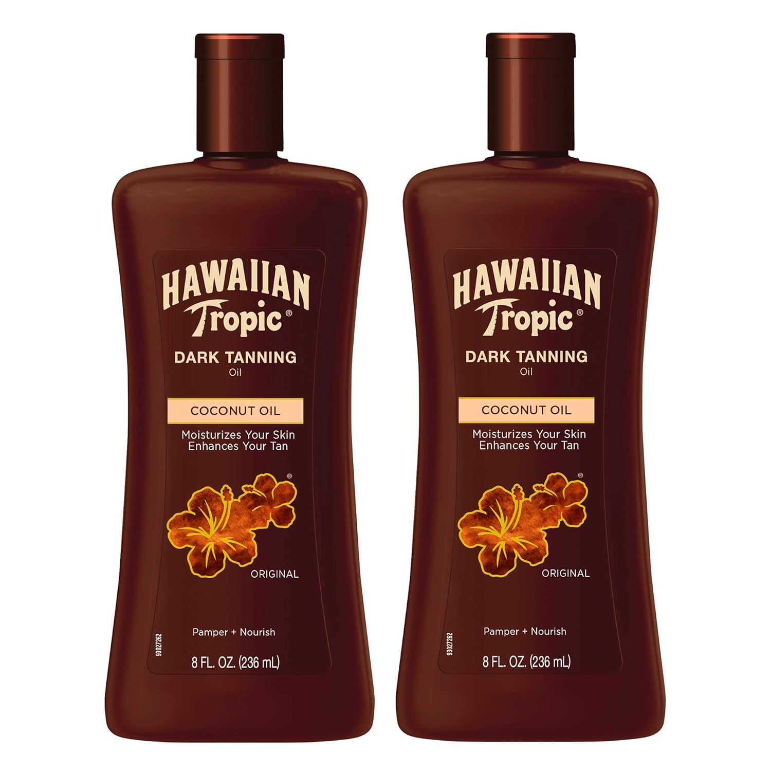 Hawaiian Tropic Dark Tanning Oil, 8-Fluid Ounce Bottles (Pack of 2)