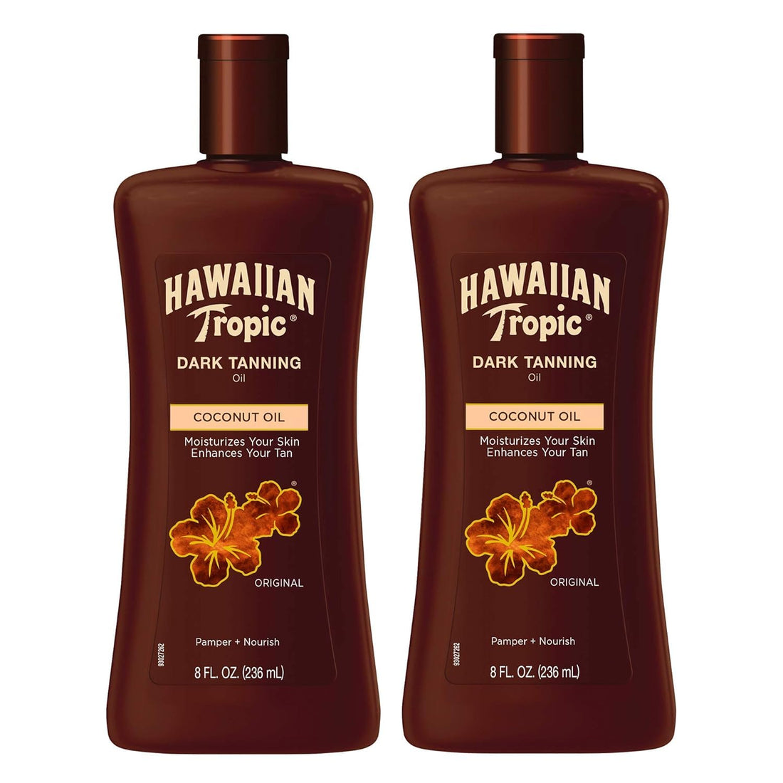 Hawaiian Tropic Dark Tanning Oil, 8-Fluid Ounce Bottles (Pack of 2)