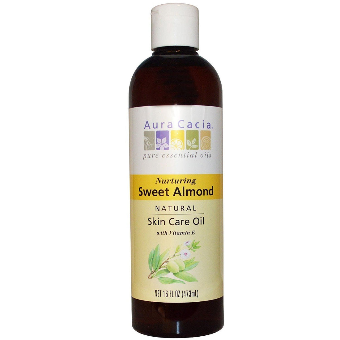 Aura Cacia Natural Skin Care Oil Sweet Almond 16 oz