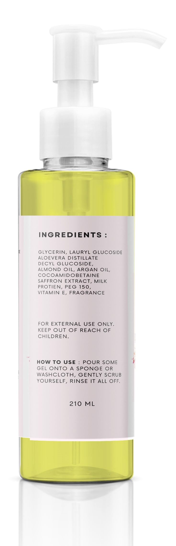 AYURVEDASHREE Intense Nourishing Bodywash Gel with Almond & Argan (210ml), Body Cleanser with Natural ingredients For All Types of Skin.