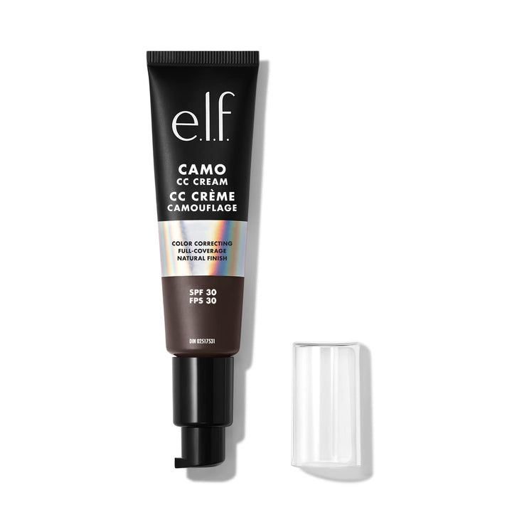 e.l.f. Camo CC Cream | Color Correcting Full Coverage Foundation with SPF 30 | Rich 660 N | 1.05 Oz (30g)