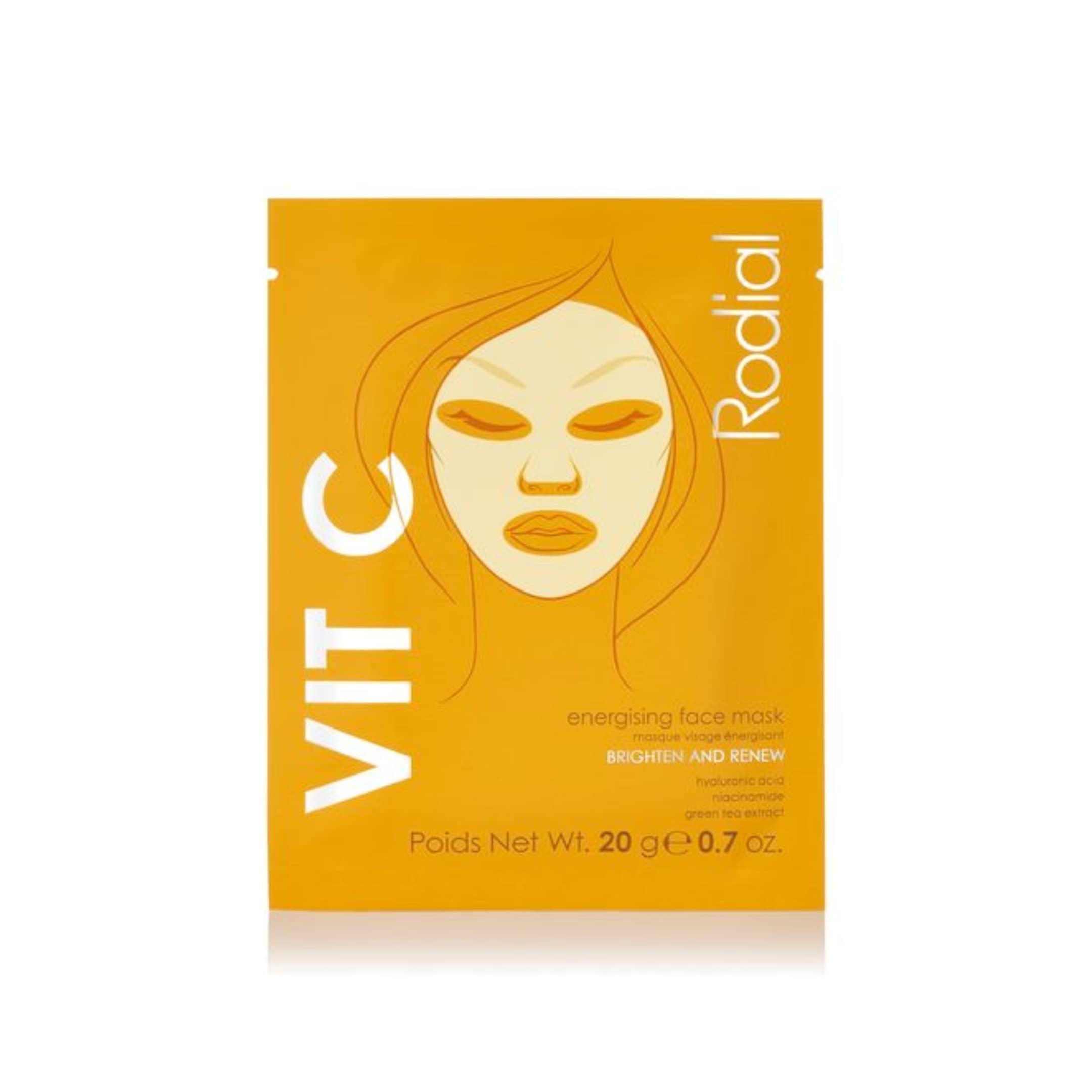 Rodial Vit C Energising Sheet Masks, 4 ct.