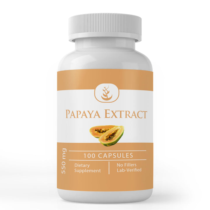 PURE ORIGINAL INGREDIENTS Papaya Extract, (100 Capsules) Always Pure, No Additives Or Fillers, Lab Verified