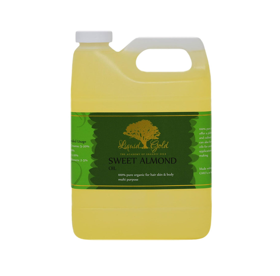 Liquid Gold Inc - 32 oz - Sweet Almond Oil - 100% Pure Natural Organic Cold Pressed