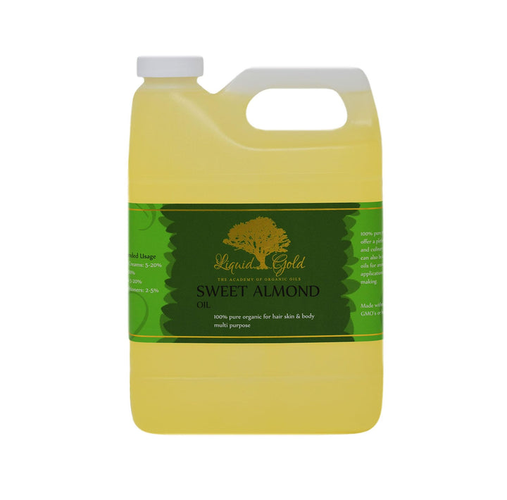 Liquid Gold Inc - 32 oz - Sweet Almond Oil - 100% Pure Natural Organic Cold Pressed