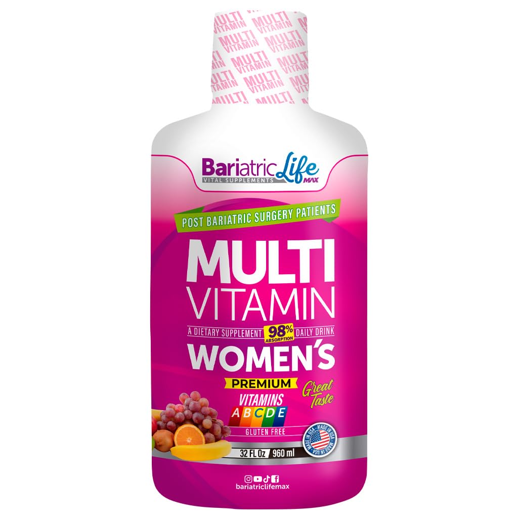 Bariatric Multivitamin Design for Post Bariatric Surgery Womens Patients, Sugar Free, 100+ Vitamins, Minerals & Amino Acids, Supports Muscle, Heart, Brain Health & Energy, 98% Absorption Rate, 32 Serv