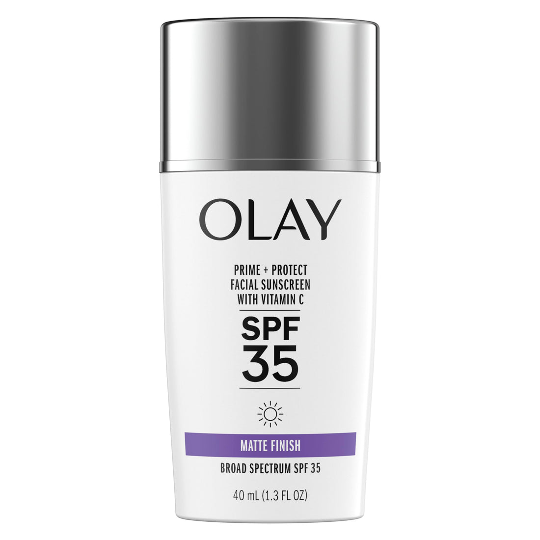 Olay Prime & Protect SPF 35 Face Sunscreen, 40 mL (1.3 FL OZ), Matte Finish SPF Makeup Primer and Lightweight Sunscreen for All Skin Types