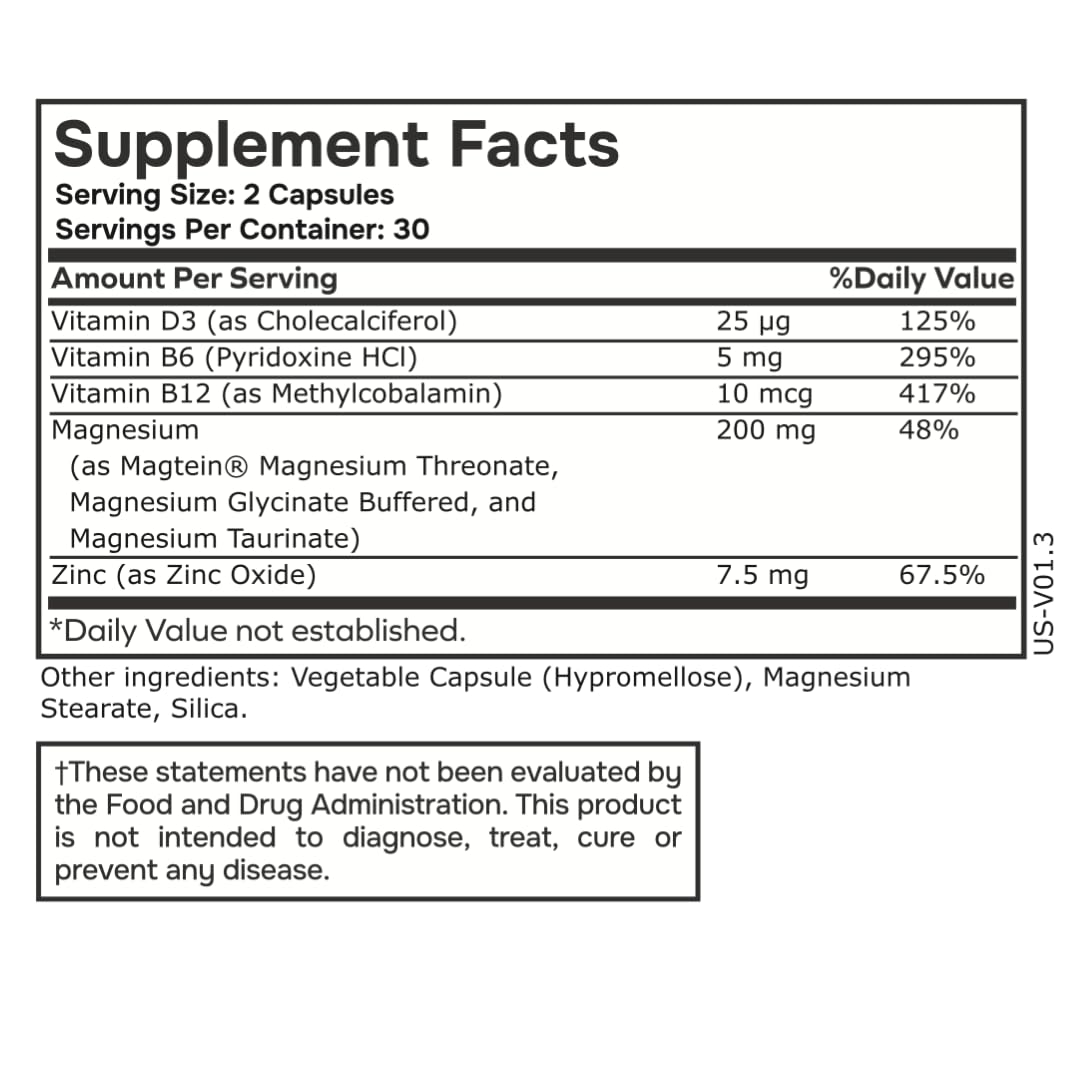 envitamin Ultra Magnesium Glycinate, L-Threonate & Taurinate - Multivitamin & Multimineral Complex