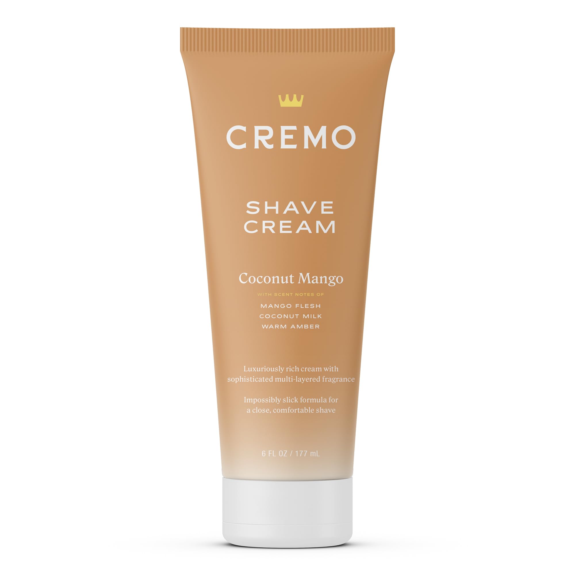 Cremo Coconut Mango Moisturizing Shave Cream, Astonishingly Superior Ultra-Slick Shaving Cream for Women Fights Nicks, Cuts and Razor Burn, 6 Fl Oz
