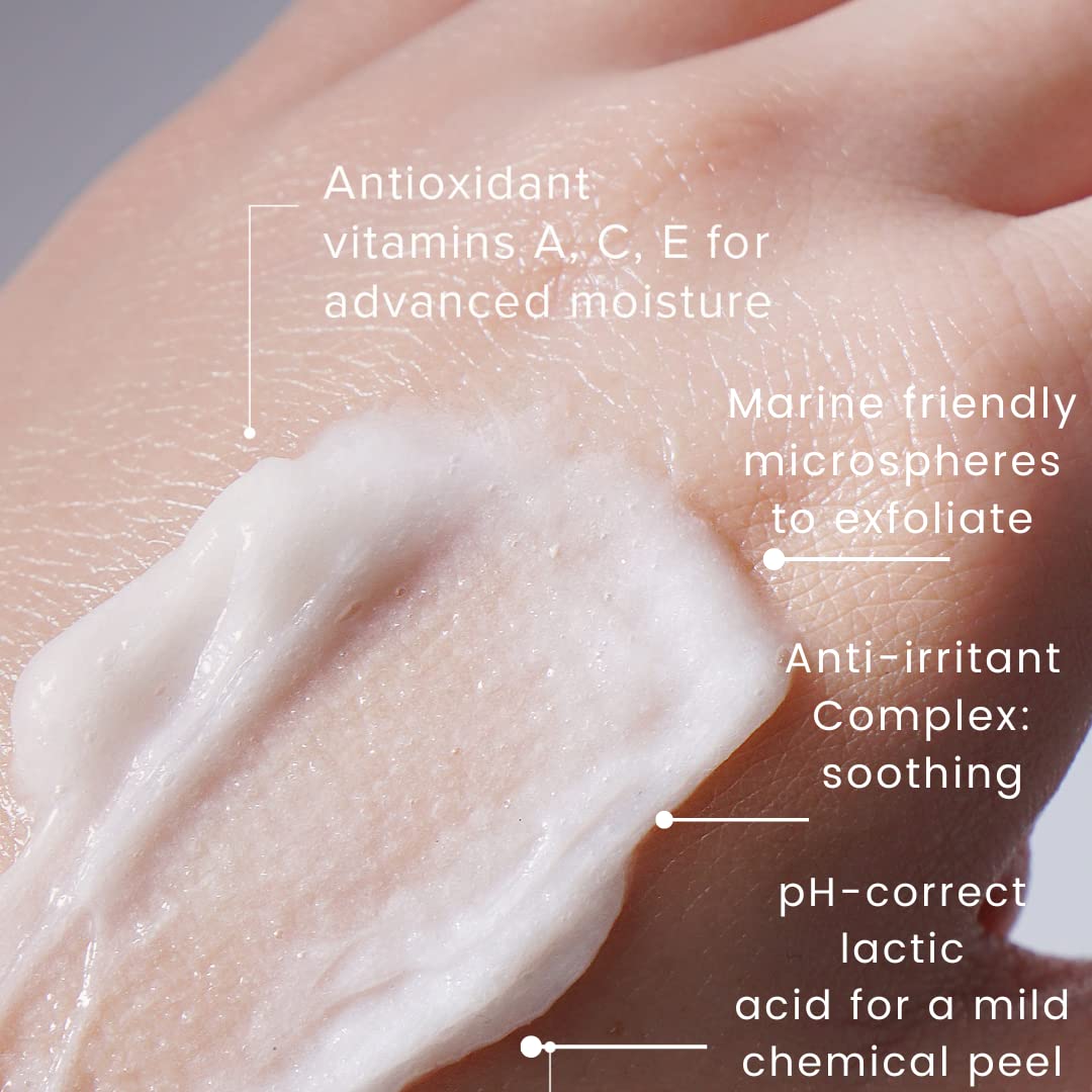 Priori LCA fx160 2xfoliant Peel + Scrub, Lactic Acid, Retinol, Vitamin C & E, At-Home Microdermabrasion, Anti-Irritant, Anti-Inflammatory, Hydrating, Soothing, Dermatologist Tested 6.8 fl oz