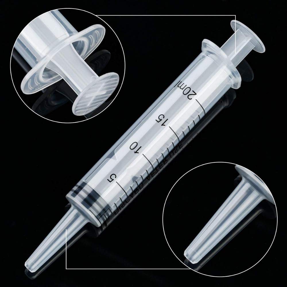 20Pcs Empty Refillable 10ml Mini Clear Lip Gloss Balm Cosmetic Containers With Syringe for DIY Lip Gloss