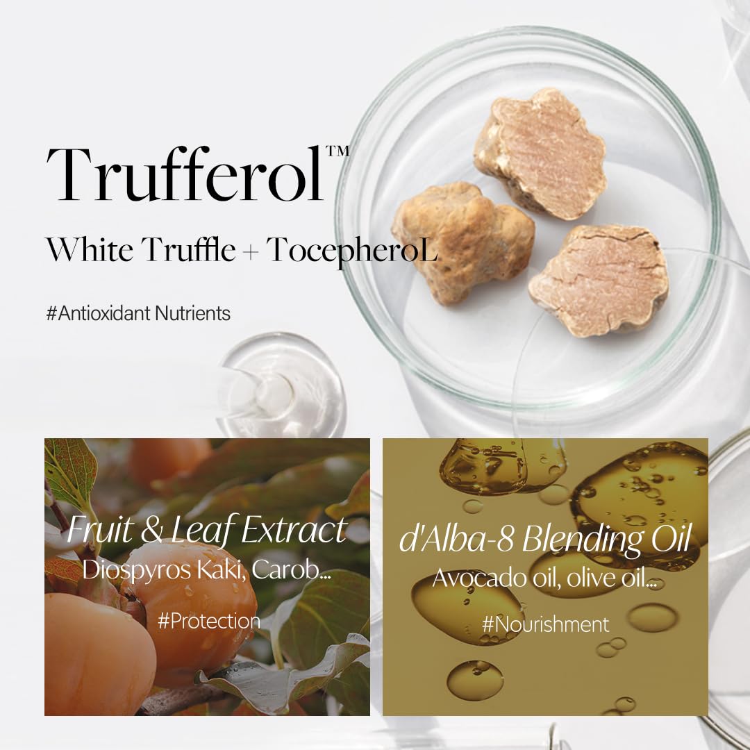 d'alba Piedmont Professional Repairing Scalp Therapy Serum Shampoo 275ml, Mild and Vegan Formula, Gentle Hair and Scap Treatment