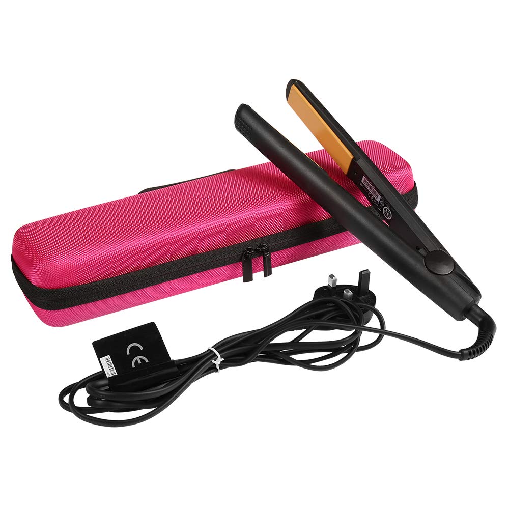 Faylapa Faylapa Hard Carry Case for Classic Hair Straightener Curling Irons Styler,Hair Straightener EVA Case(Accessories Not Include,Pink)