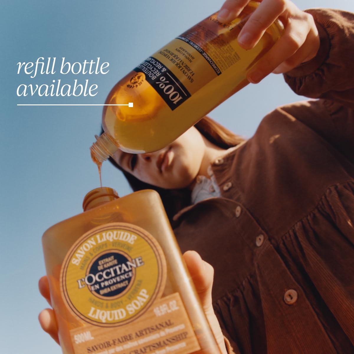 L'Occitane Dry Skin Shea Hands & Body Verbena Liquid Soap, 300ml