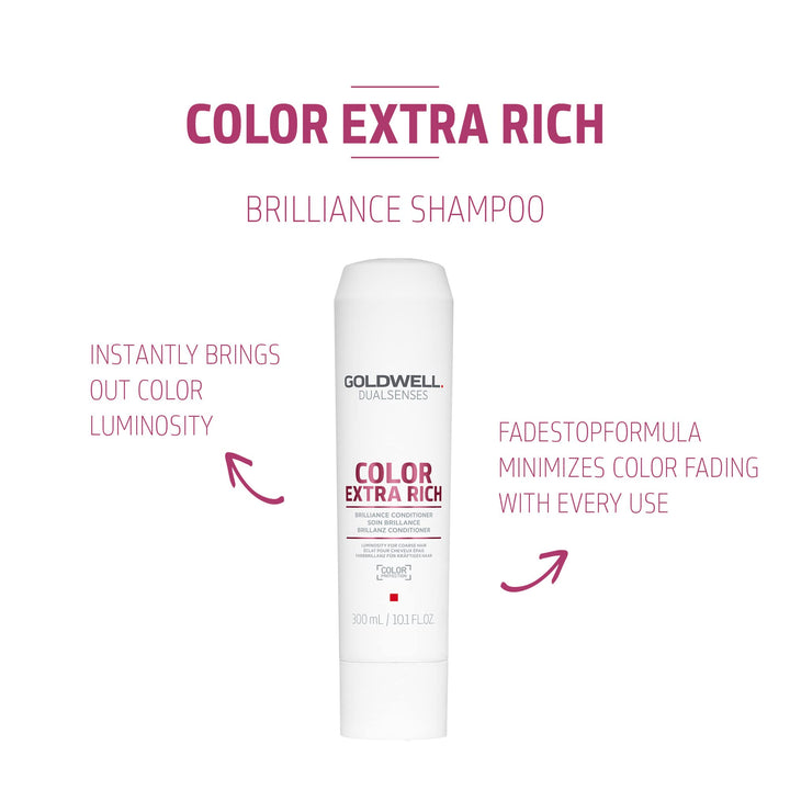 Goldwell Dualsenses Color Extra Rich Fade Stop Shampoo for Unisex, 10.1 Ounce
