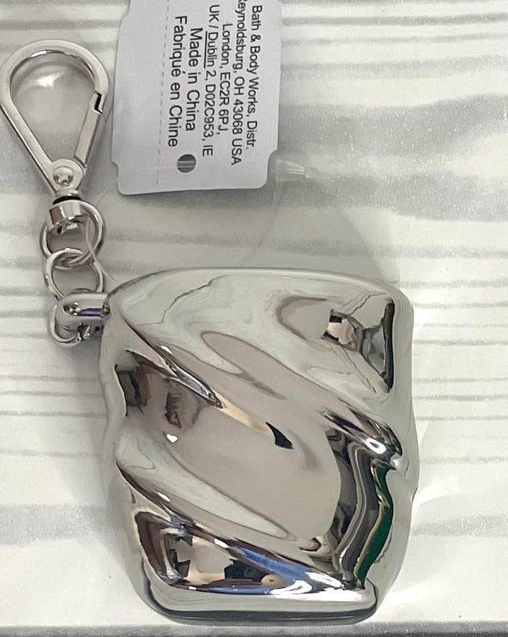 Bath and Body Works Chrome Hardcase Pocketbac Hand Sanitzer Holder