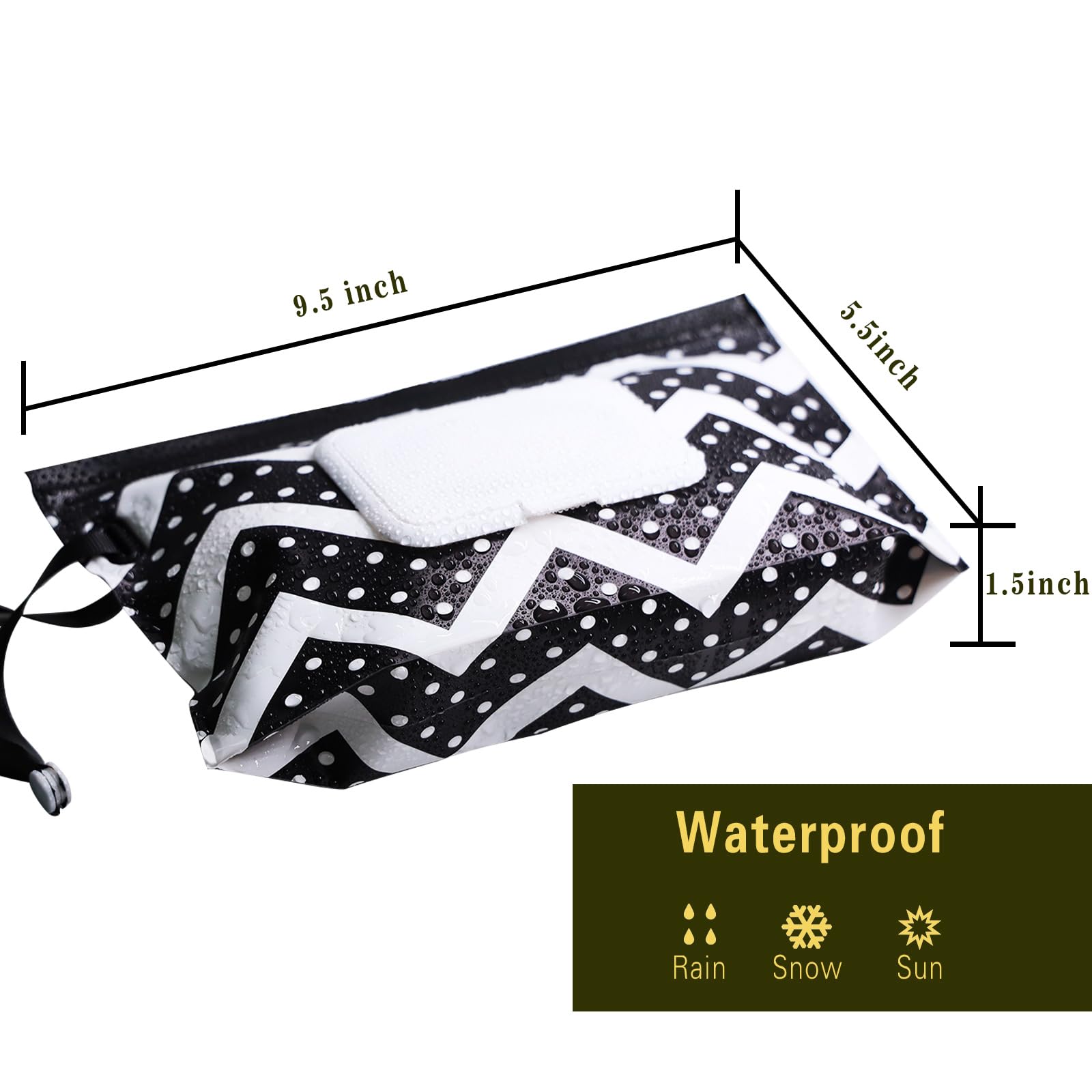 FAREVER Baby Wipe Dispenser, 4 Pack Portable Refillable Wipe Holder, Reusable Lightweight Wipes Container Case Holder for Travel Wet Wipe Pouch,Geometric