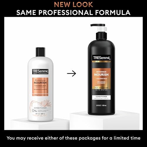 TRESemmé Conditioner Botanique Nourish 4 Pack With 100% Natural Coconut Milk and Aloe Vera 28 Fl Oz