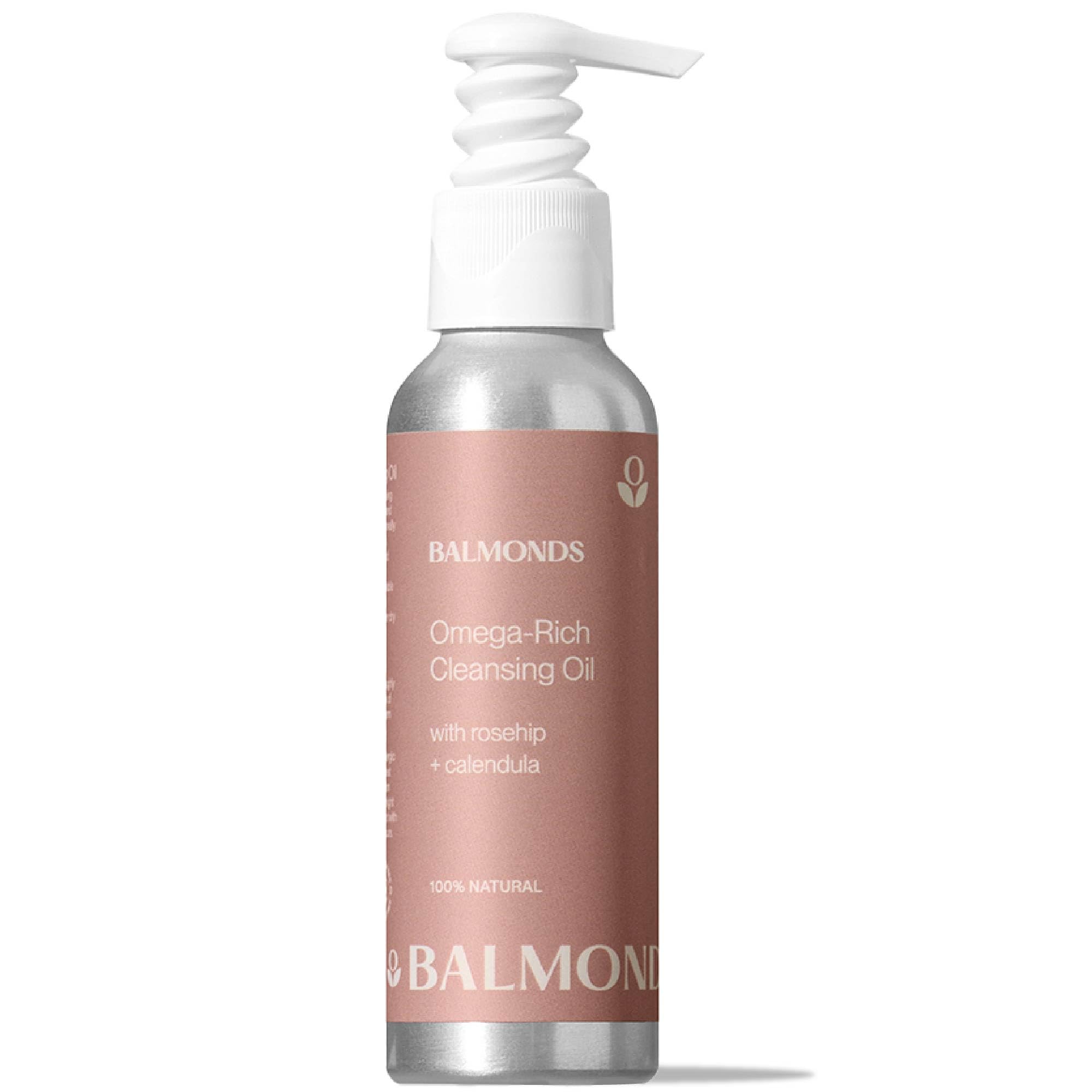 Balmonds Omega-Rich Cleansing Oil 200ml - Nourishing Facial Cleansing Oil - Skin Conditioning Cleansing Oil with Rosehip and Calendula - Removes Makeup and Suits Dry, Sensitive Skin