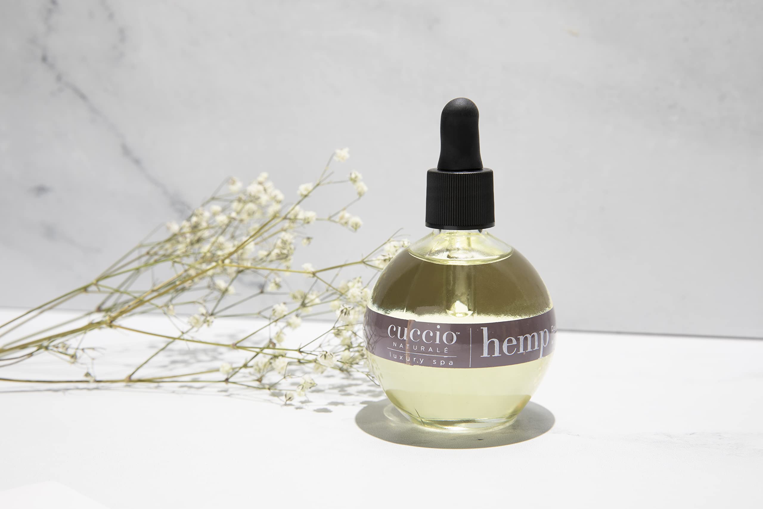 Cuccio Naturale Hemp Revitalizing Oil With Capuacu And Chia - Renewing Body Oil - Moisturizing Therapy To Repair Dry Skin - All Natural, Paraben Free Formula - Hands, Feet And Body - 2.5 Oz