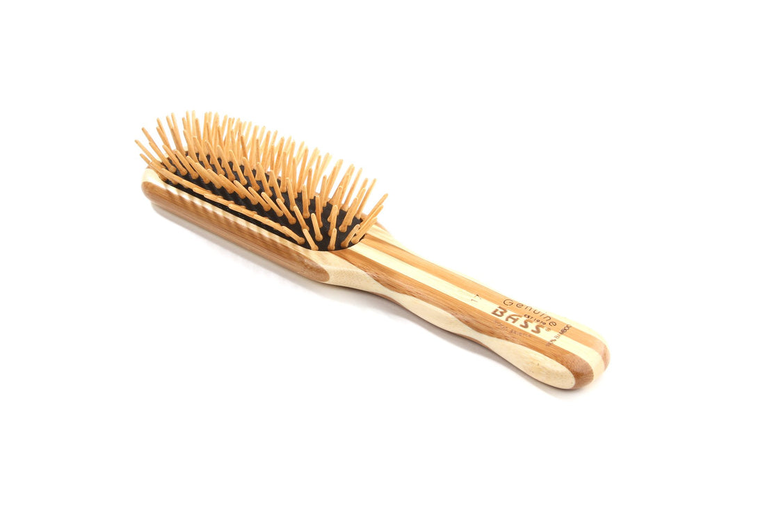 Brush - Professional Style Wood Bristle Light Wood Handle Bass Brushes 1 Brush