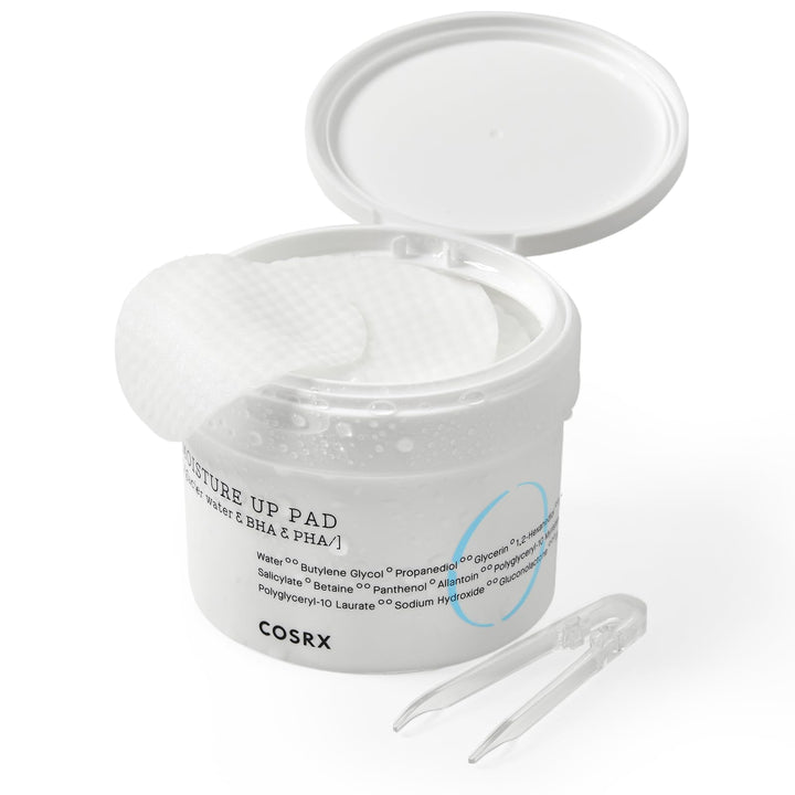 COSRX One Step Moisture Up 70 Pads 20 ml Gentle Daily Exfoliant for Sensitive Skin, Preventing Breakouts, Moisturizing, Nourishing