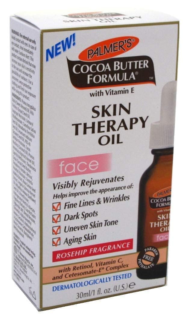 Palmers Cocoa Butter Skin Therapy Oil for Face 1oz (3 Pack)