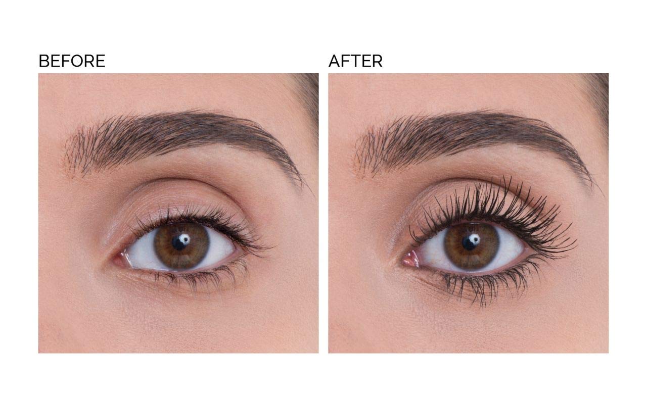 PUPA Milano Vamp All In One Mascara Lengthen Volumize and Curl Lashes Growth and Strengthening Treatment Ophthalmologist Tested Paraben Free Makeup Tube, 101 Extra Black, 0.3 Ounce