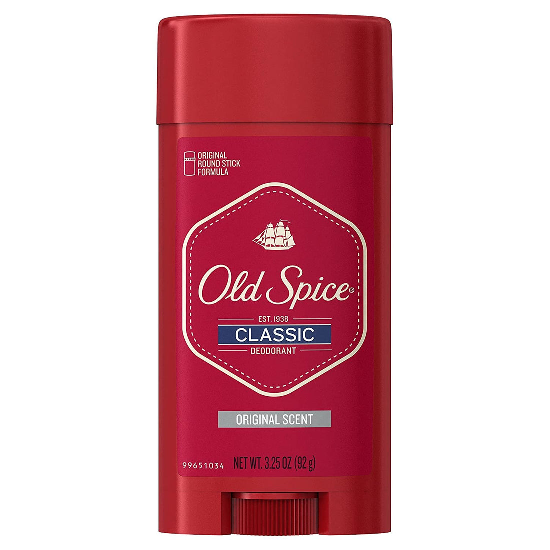 Old Spice Classic Deodorant Stick, Original 3.25 oz (Pack of 12)