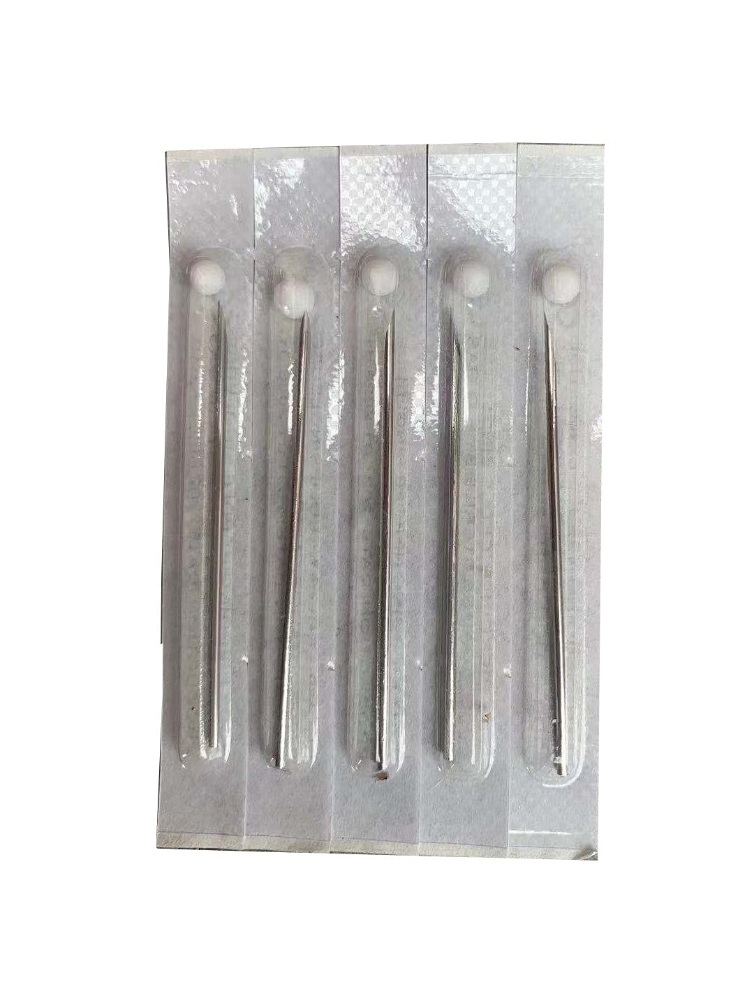 Shuiniba 14G 5 Pieces Body Ear Navel Nose Lip Nipple Piercing Needles