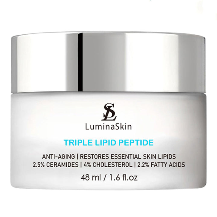 LuminaSkin Triple Lipid Peptide - Restore & Fix Mature Skin Advanced Anti-Aging Cream for Radiant, Smooth Skin