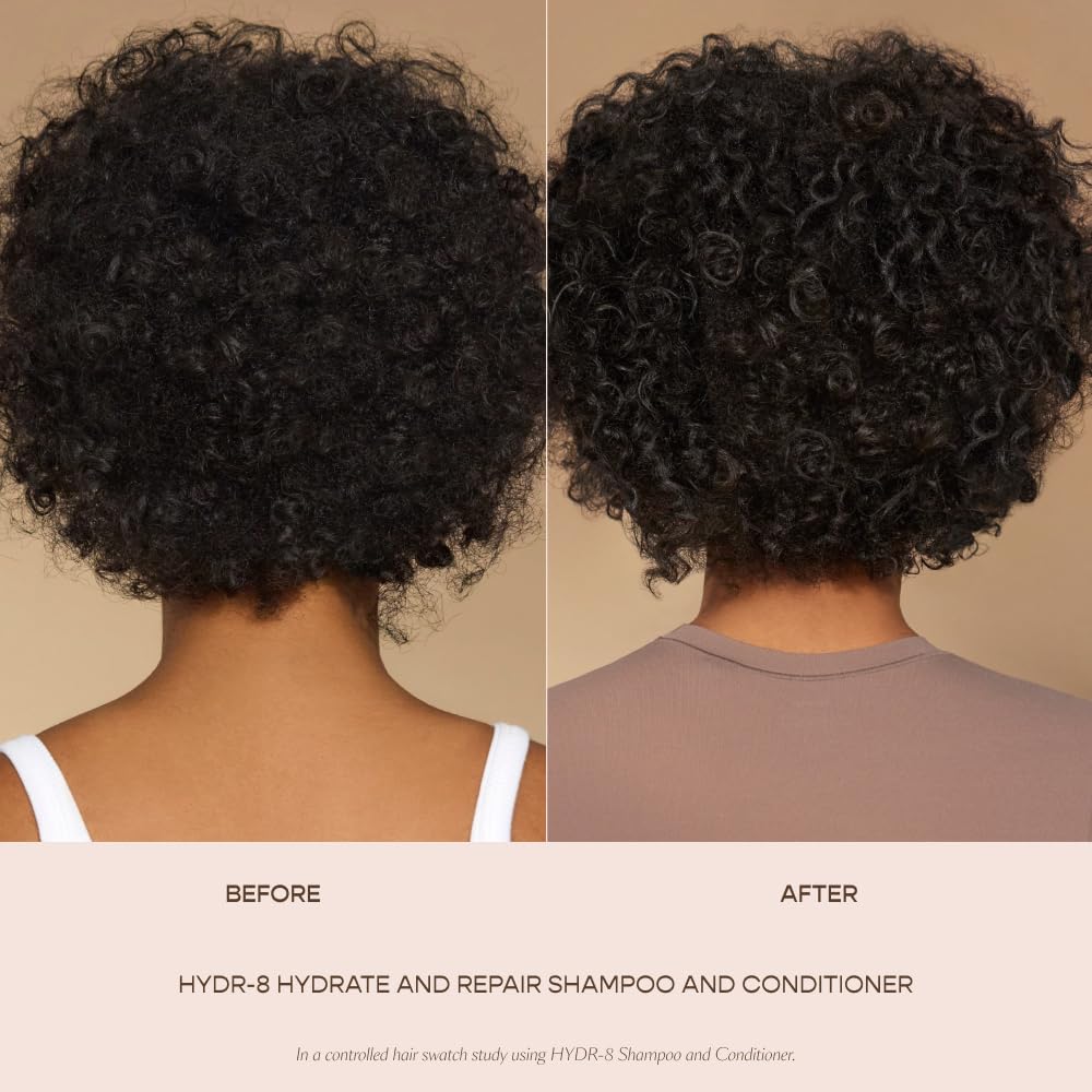VEGAMOUR HYDR-8 Hydrate & Repair Shampoo, Hydrating Shampoo for Dry, Damaged Hair Formulated Without Sulfates and with Vegan Keratin, Floral & Vanilla Scent 8 fl. oz.