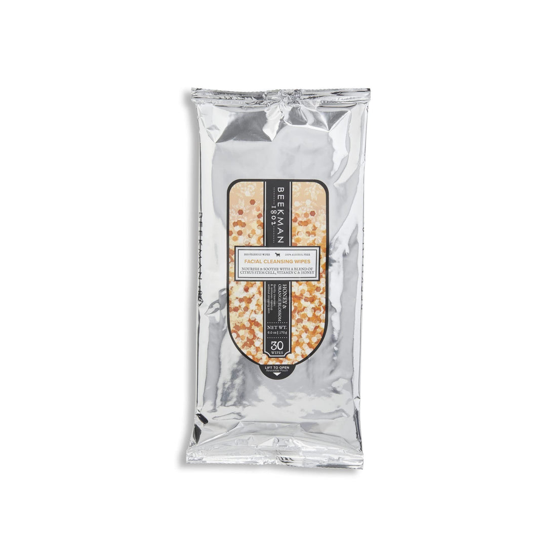 Beekman 1802 Facial Cleansing Wipes 30 ct. (Honey & Orange Blossom)