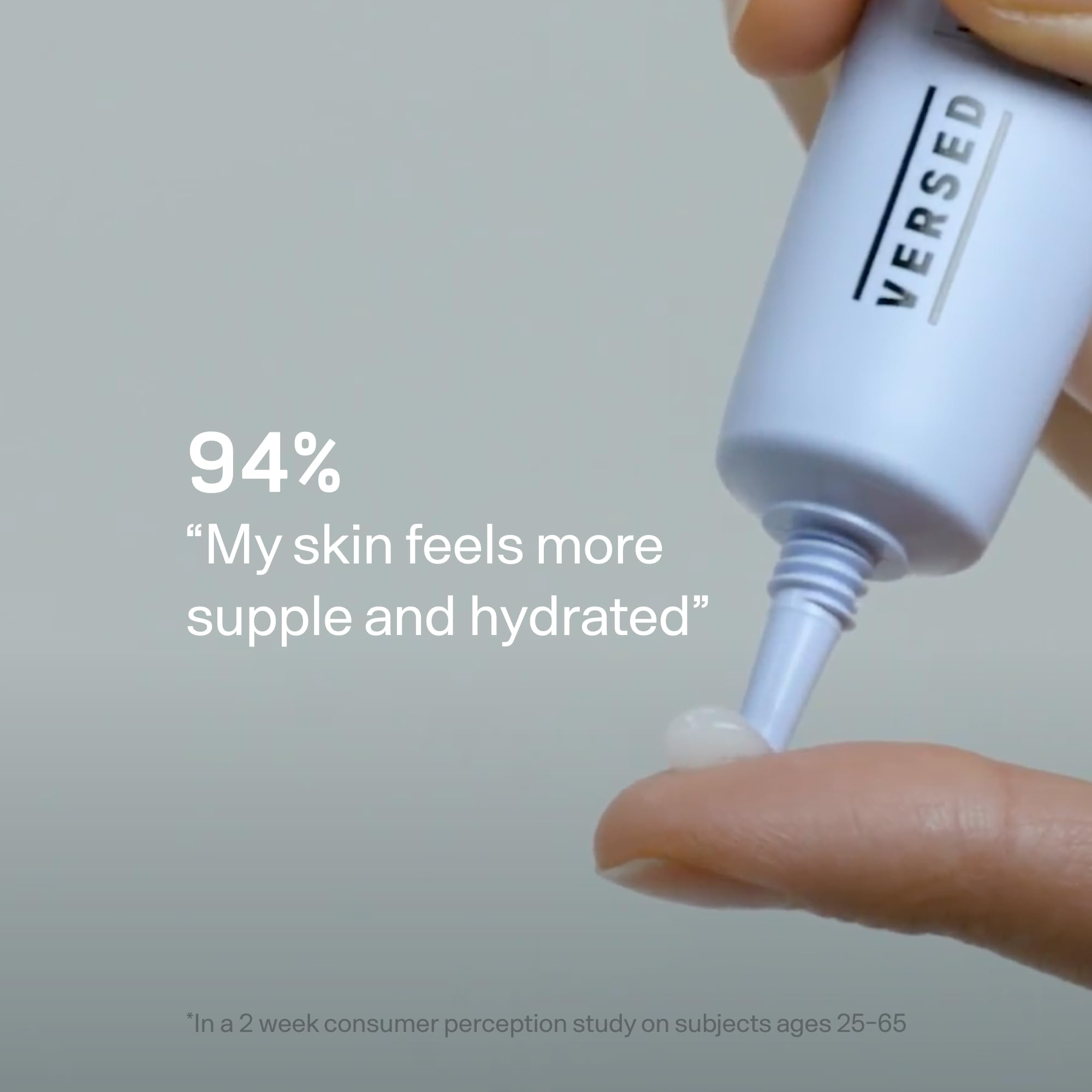 Versed Water Rush Hydrating Eye Gel - Under Eye Cream for Puffiness and Bags Under Eyes - Hyaluronic Acid Under Eye Brightener - Clinically Tested Gel-Cream Formula