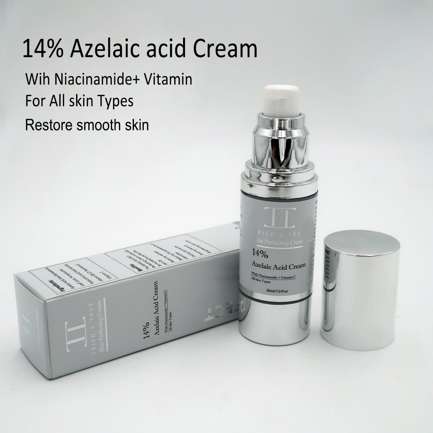 14% Azelaic Acid Skin Perfecting Cream, Reduces Redness, Fades Dark Spots, Evens Texture - Tried and True