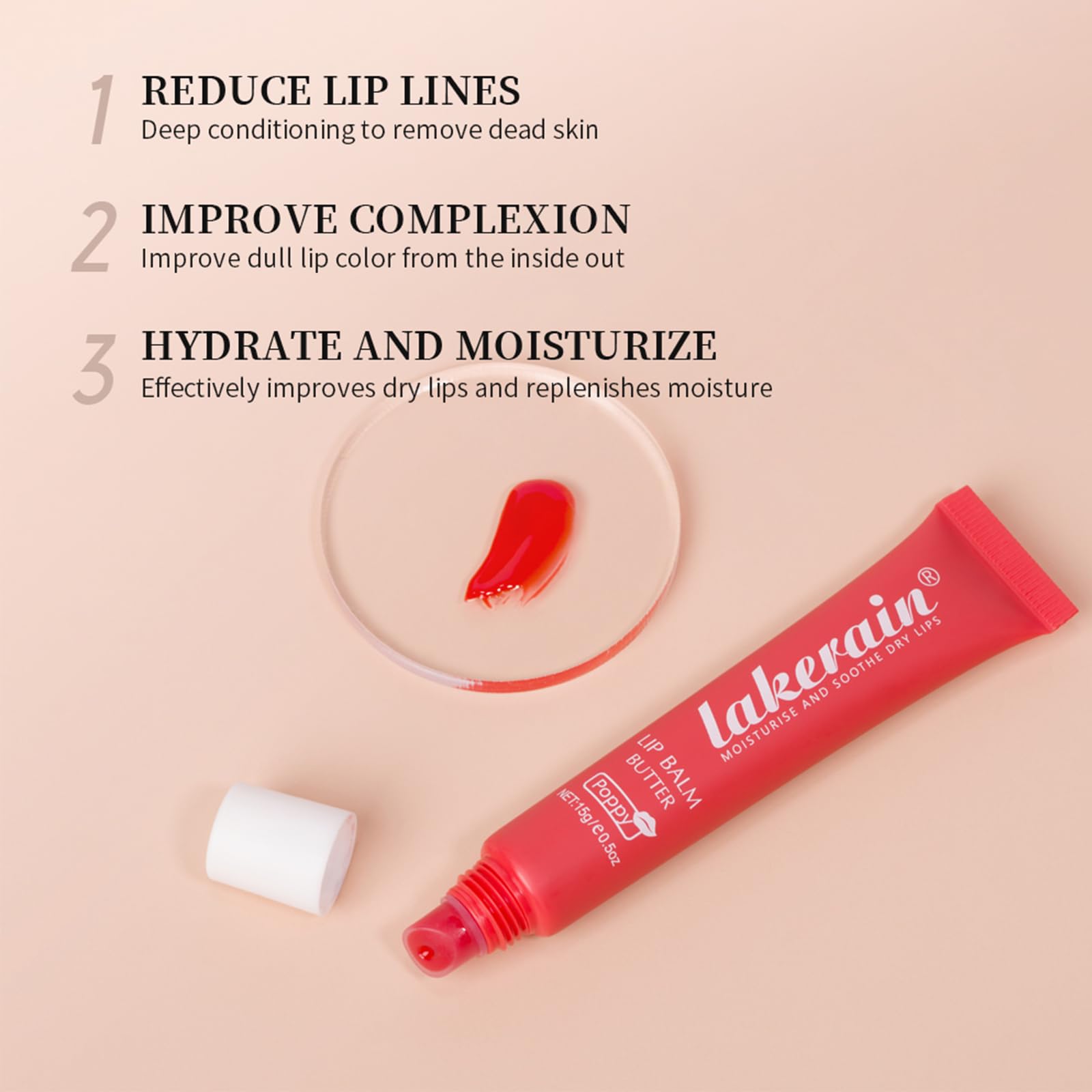 Riroenst 3 Colors Hydrating Lip Gloss,High Shine Plumping Lip Butter Balm, Glitter Glossy Glass Finish Lip Glow Oil, Natural Jelly Lipstick Lip Tint Lip Care for Women and Girls
